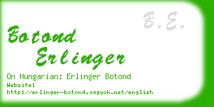 botond erlinger business card